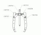 EXTRACTOR FORZA SERIE 7300 MECÁNICO DE 2 PATAS